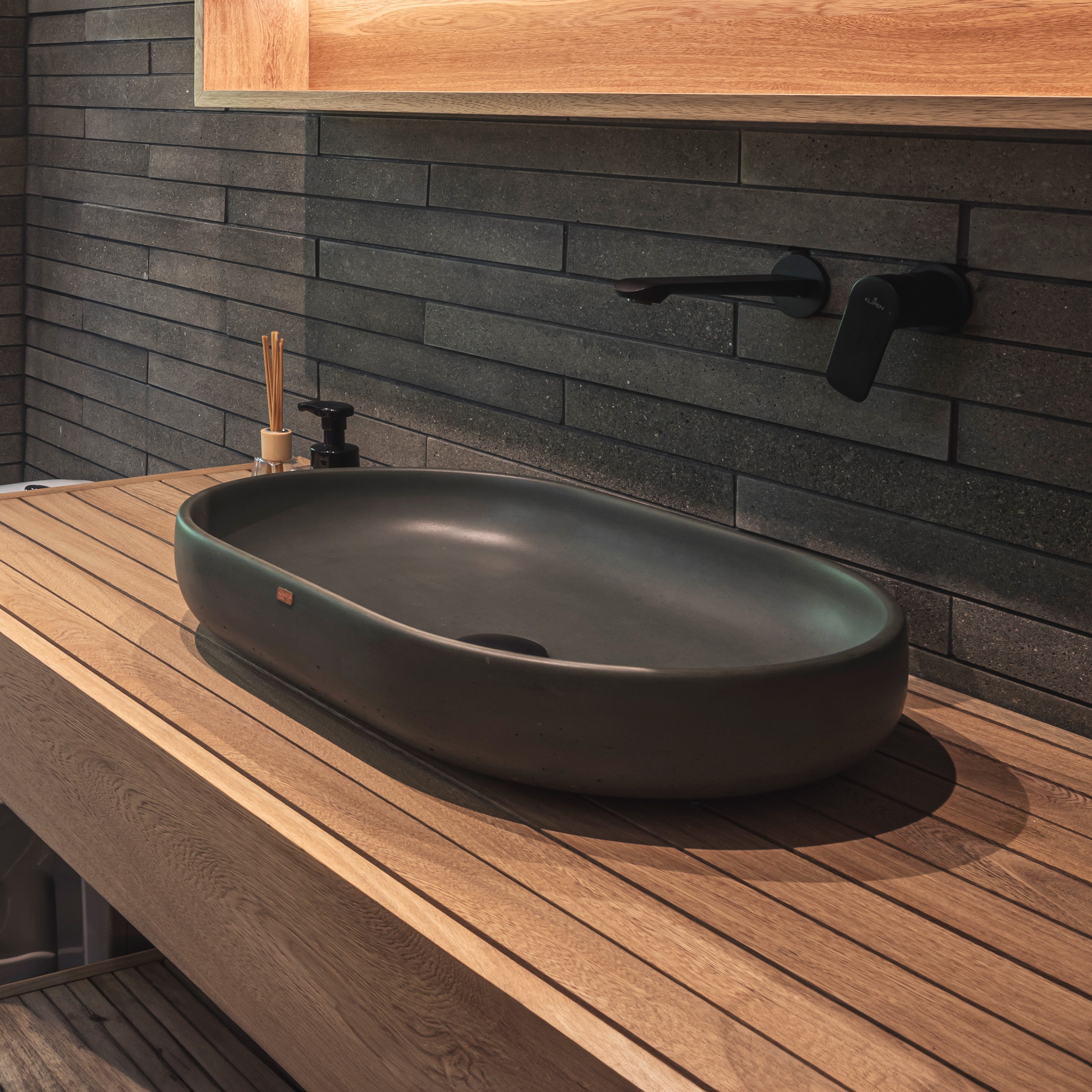 Concrete bathroom sinks