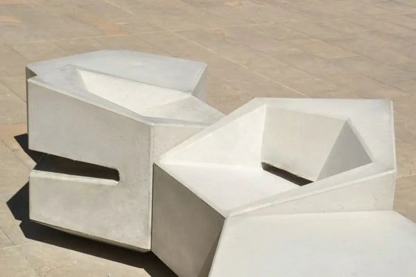 SAMLE BENCH WITH BACK SUPPORT - Konkretus