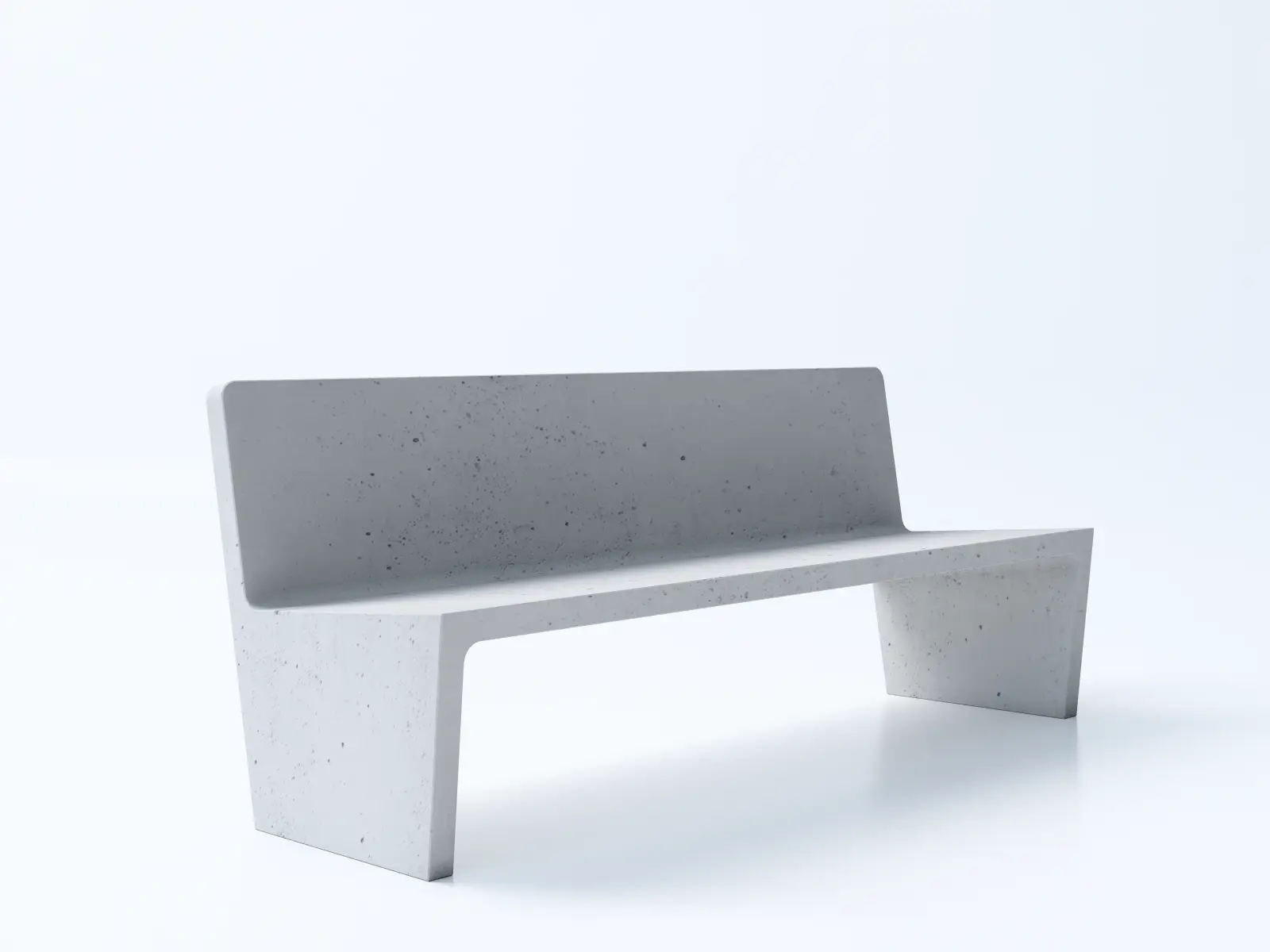 AEERO BENCH WITH BACK SUPPORT - Konkretus