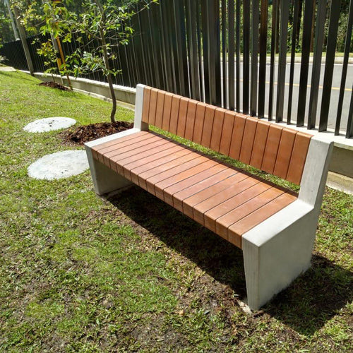 OLAND BENCH WITH BACK SUPPORT